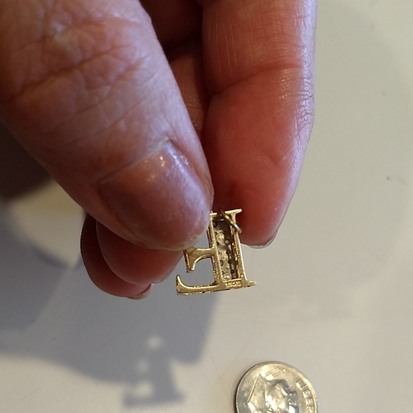 ❤FINALPRICE❤️E,initial yellow gold 10K SR marked - Picture 8 of 14